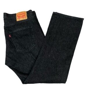 Levi’s 501XX Button Fly Black Denim Straight Leg Jeans Classiccore 36 x 29